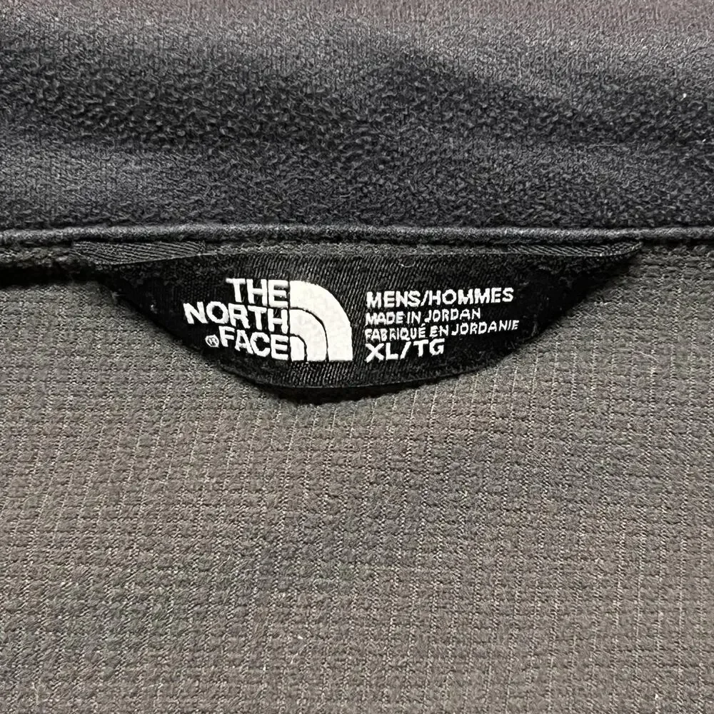 The North Face Jacket Mens XL Gray Softshell Windwall Full Zip Pockets Outdoor